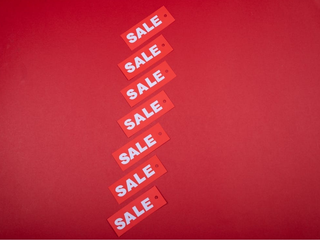 Red sale signs